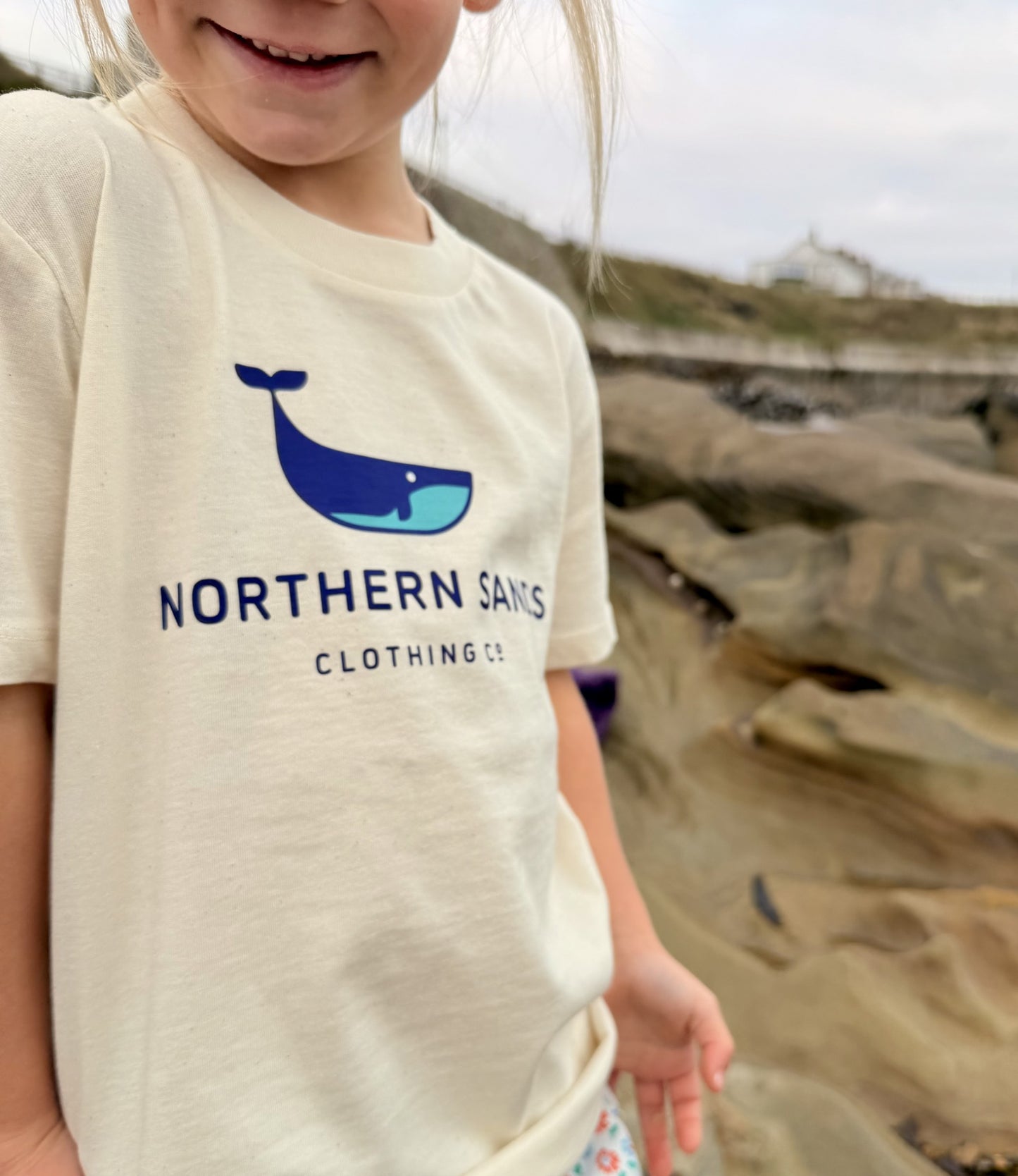 Kids Natural Raw Whale T-Shirt