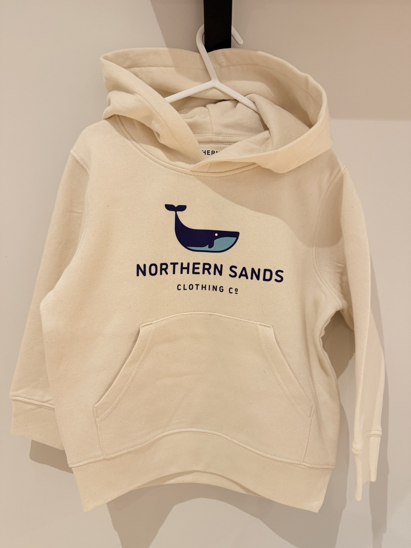 Kids Natural Raw Whale Hoodie